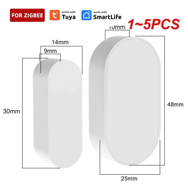 

1~5PCS Tuya Smart Door Sensor Door Open/Closed Detector Home Alarm Security Protection Smart Life Control Via Alexa
