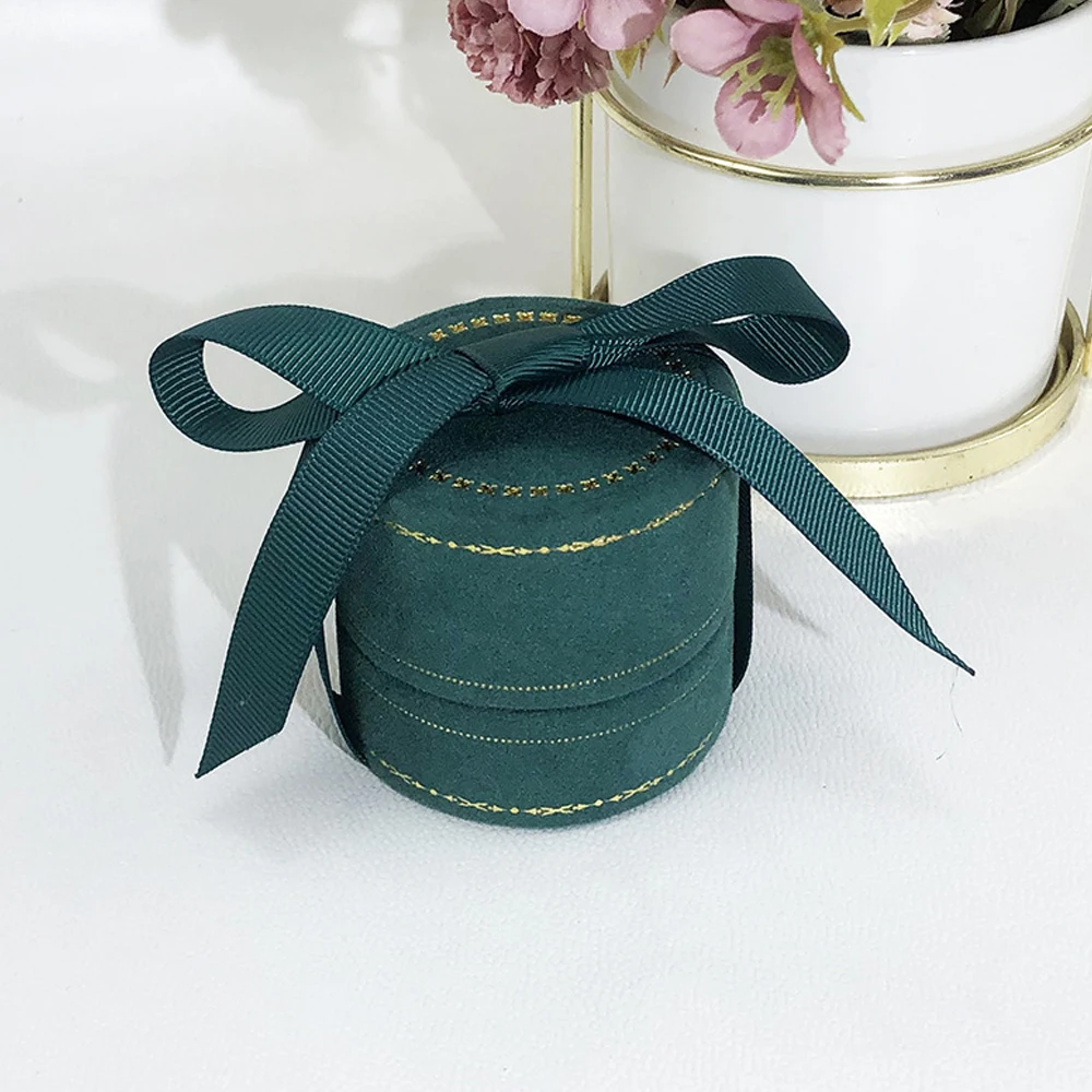 10Pcs Jewelry Box with round Phnom Pendant Edge Necklaces Rings Earrings Bracelets Jewelry Box For Christmas Gifts and Weddings