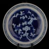 Antique Porcelain Blue and White Plum Blossom Pattern Small Plate Decorative Ornament 1