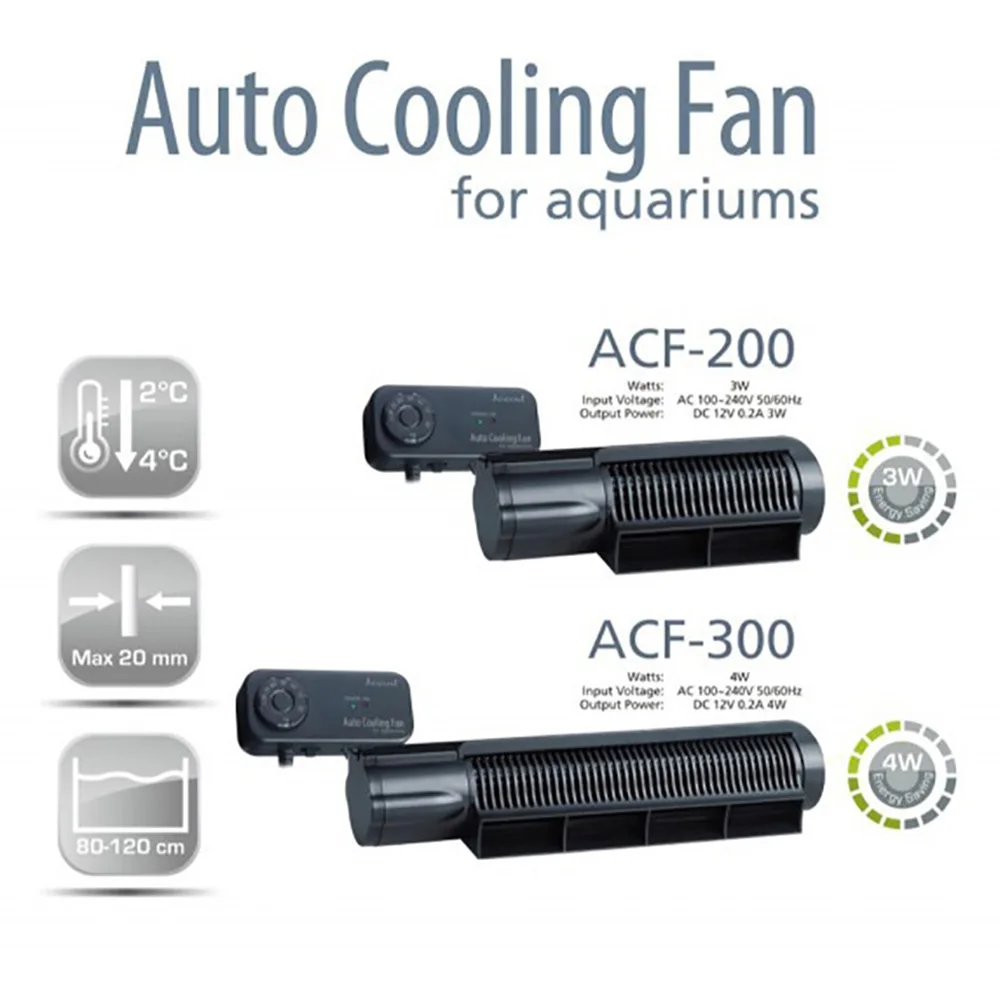 

Jebao Auto Fish Tank Silent Cooling Fan ACF200 Adjustable Wind Speed For Freshwater Seawater Aquarium Cultivation Radiating Fan