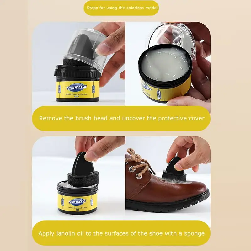 Leather Shoe Cream 50ml Car Leather Repair Cream Maintenance Car Conditioner Interior Cleaner For Shoes