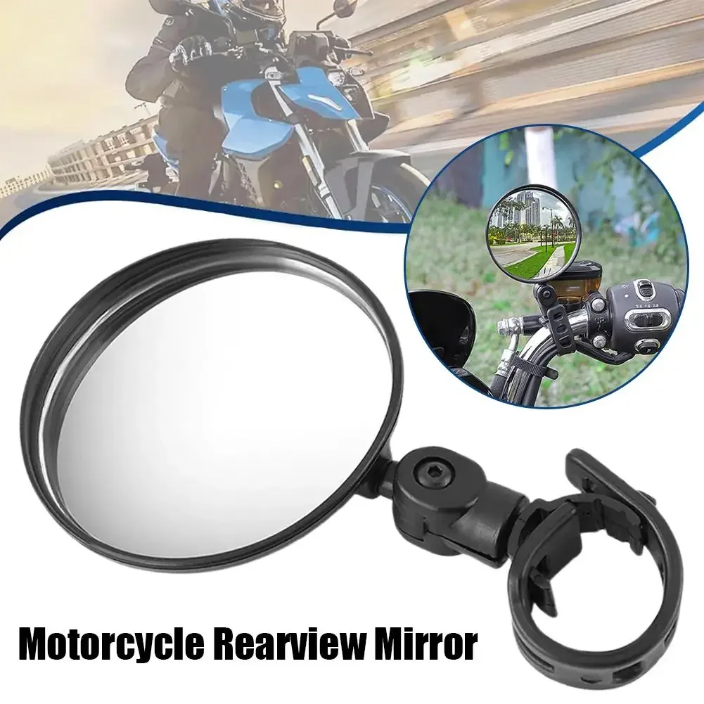 Mini Universal Bicycle Mirror Handlebar Rearview Side Mirror for Bicycle Motorcycle Adjustable for Bike Riding Cycling Mirr W7Z9