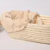 Indonesian Rattan Bread Basket Loaf Shape Handmade Braided Bread Proofing Basket Oval Rattan Banneton Basket Food Grade Baskets 4