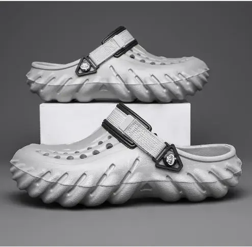 

Men's Beach Slippers Casual Wear-Resistant Non-slip Fashion Breathable Comfortable Water Proof Round Toe Shoes Summer Main