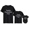 Custom Family Shirt Personalized Family T-shirts Custom Text on Shirt Cotton Unisex Tshirts Daddy Mommy Kids Shirt Baby Bodysuit 2