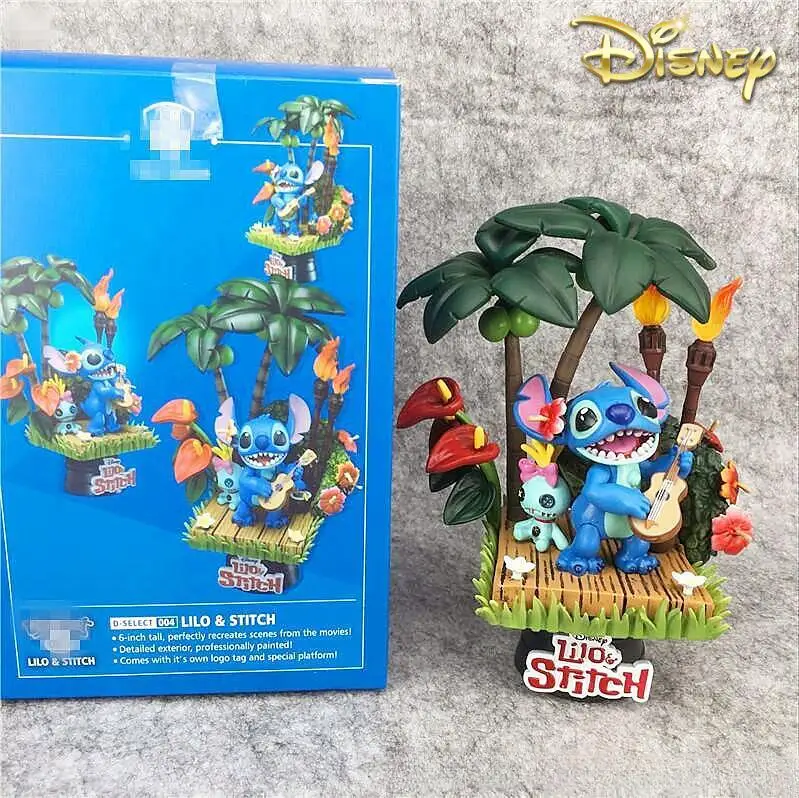 

Disney 11-18cm Lilo & Stitch Scrump Figure Dolls And Holiday Time D-Select 004 Pvc Cartoon Decoration Models Toy