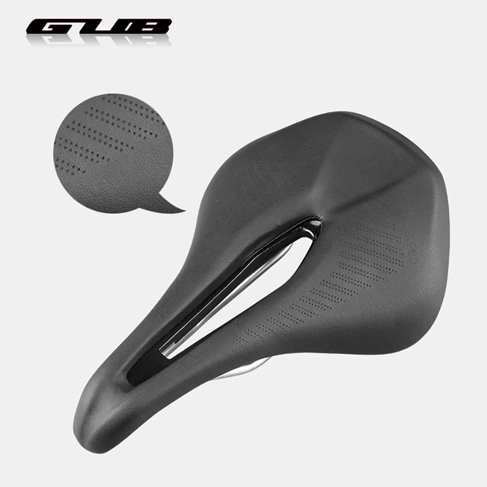 

GUB 1180 Mountain Road Bicycle Saddle Light Hollow Design, Competition Level Saddle, Superfiber Leather Surface, Bicycle Access