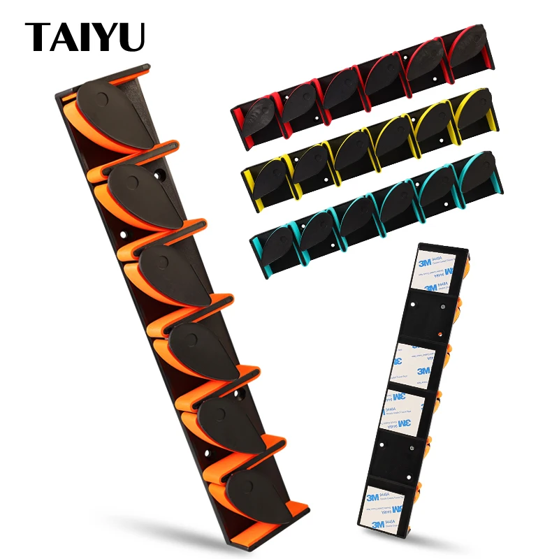Fishing Rod Holder TAIYU Wall Mounted Fishing Rod Holder Fishing accessories for storing 6 rods 2 mounting methods Boutique Tackle Holder