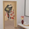 Women Kimono Patterns Japanese Style Door Curtains Toilet Partition Kitchen Bedroom Izakaya Noren Hanging Half-Curtain Decor 3