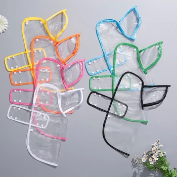 New Raincoat Pet Transparent Outgoing Raincoat Thickened Windproof and Waterproof Large, Medium, and Small Dog Clothes Plastic F