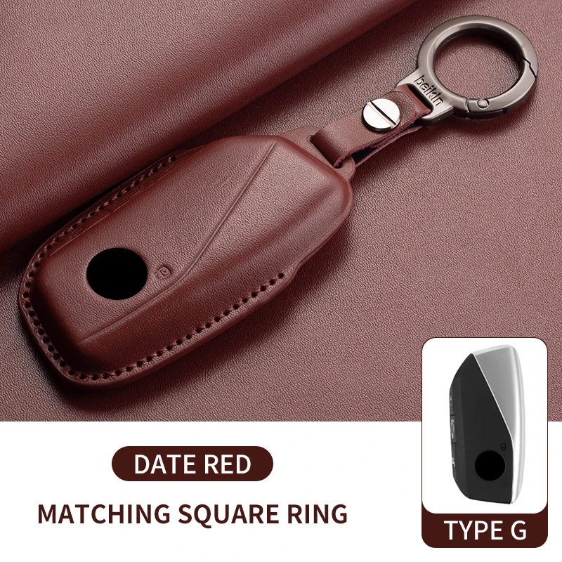 Luxury Leather Car Remote Key Case Cover Protector