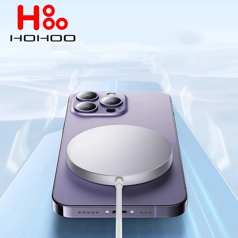 20W Magsafe iPhone 용 원래 자기 무선 충전기를위한 원래 자기 무선 충전기 15 14 13 12 11 Pro Max Plus Apple Watch Series 7 6 5 4 3 2 1 SE 에디션 Nike Phone Quick Type C USB-C 빠른 충전기 케이블