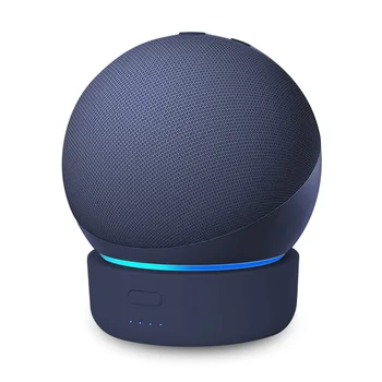 5200mAh Battery Base for Echo Dot 4/5th Gen Smart Alexa Speaker Portable Rechargable Battery Pack for Dot 4/5 gen Stand Holder 1