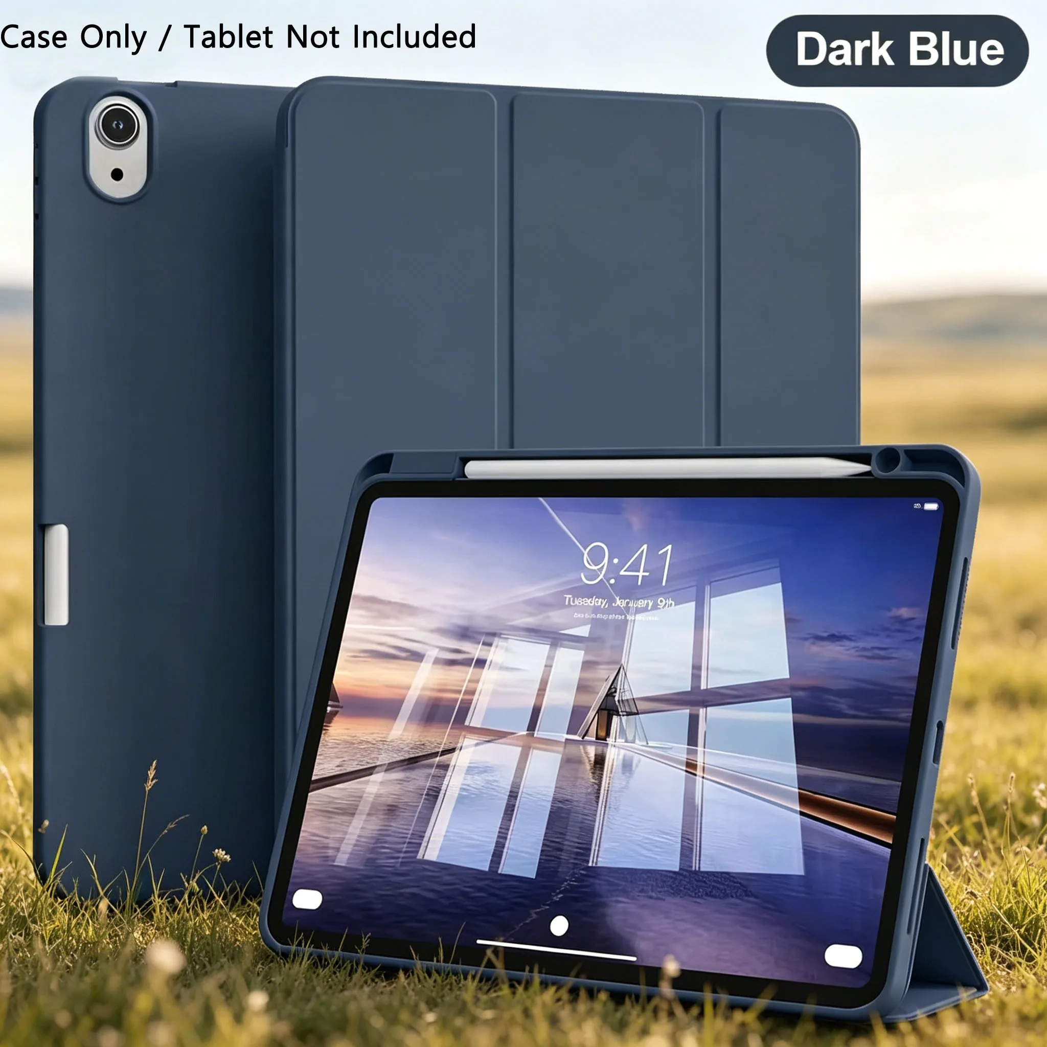 Versatile iPad Case with Pencil Holder and Hybrid Protection