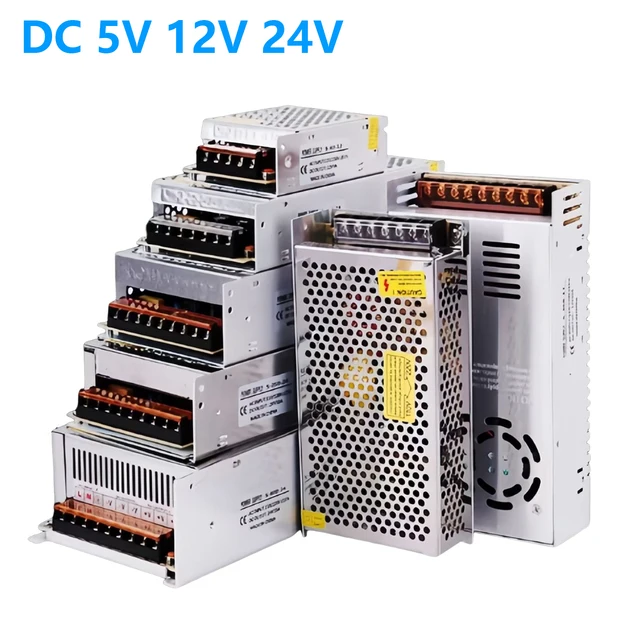 แหล่งจ่ายไฟแบบสวิตชิ่ง DC 220V 110V เป็น 12V 5V 24V  5A 6A 8A 10A 12A 15A 20A 25A 30A หม้อแปลงไฟฟ้าสำหรับไฟ LED Strip 1