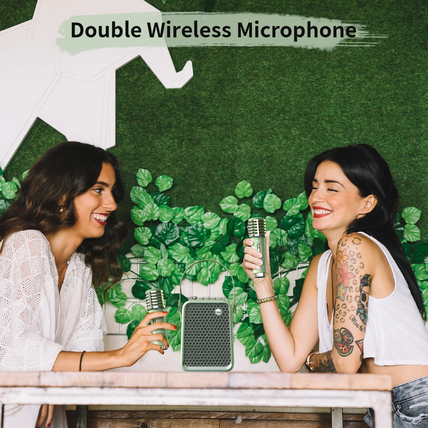 Divoom SongBird-HQ Portable Bluetooth Speaker 50W Powerful Sound with Karaoke Microphone Voice Change Mode 2