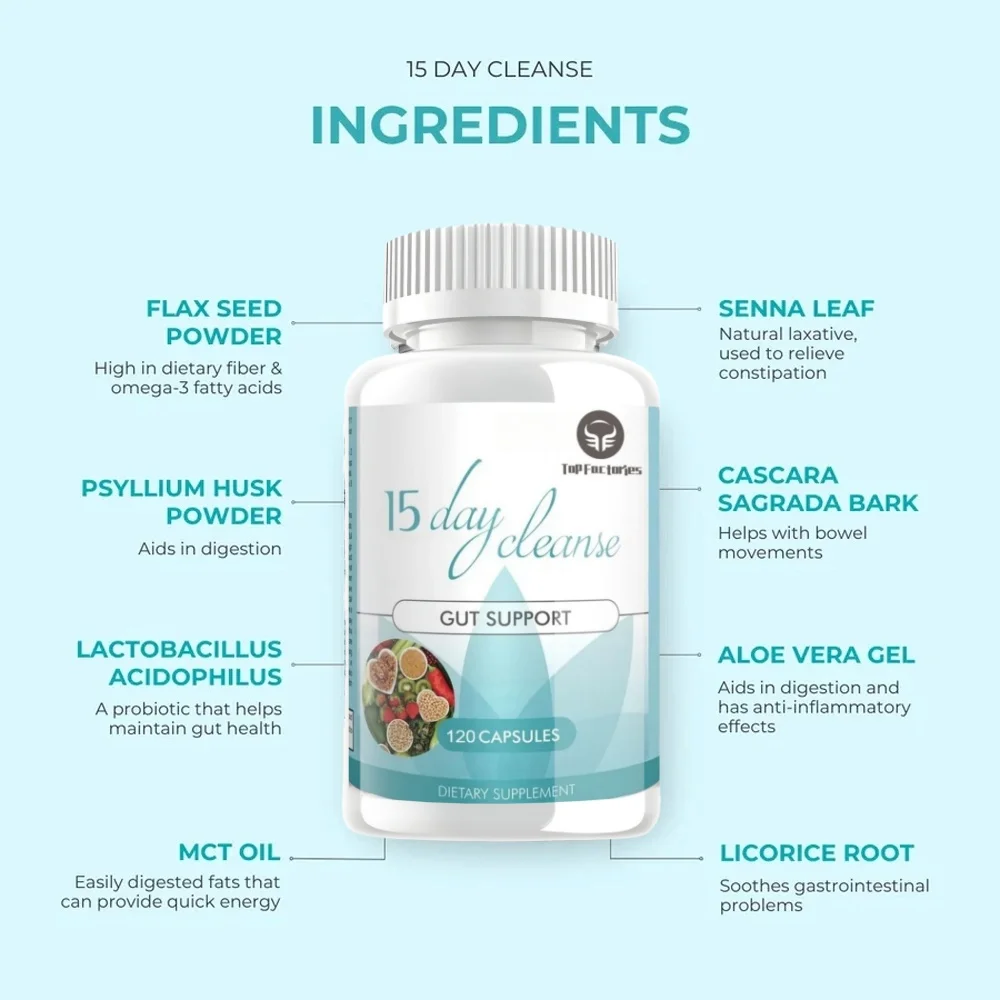 Digestive Detoxification Dietary Supplement Colon Cleansing-Balancing Intestinal Organisms and Plants
