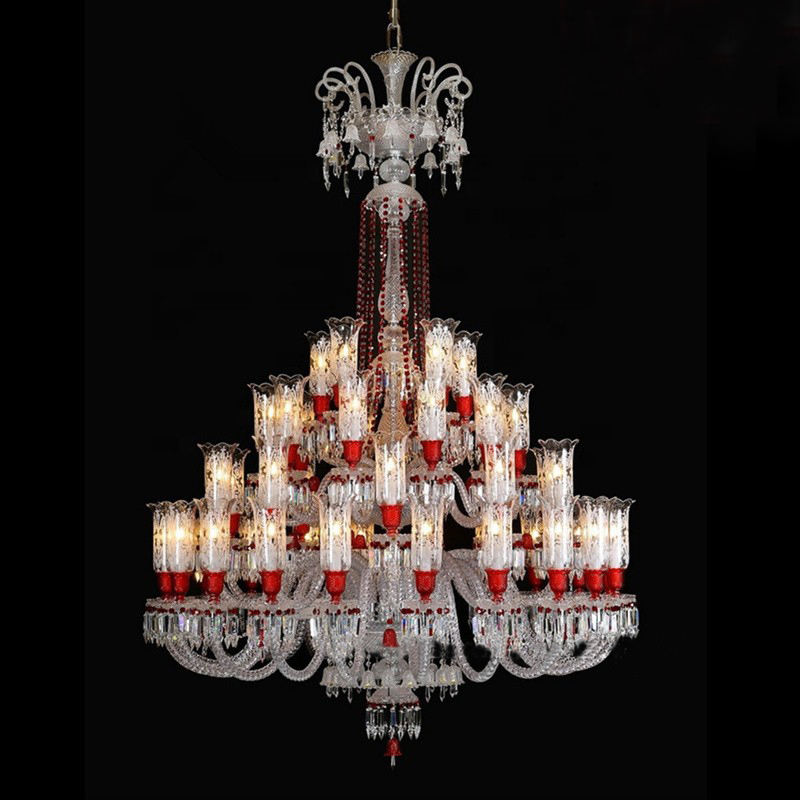 Crystal Chandelier Living Room Duplex Building European Creative Personality Candle Hotel Banquet Lights House Engineering