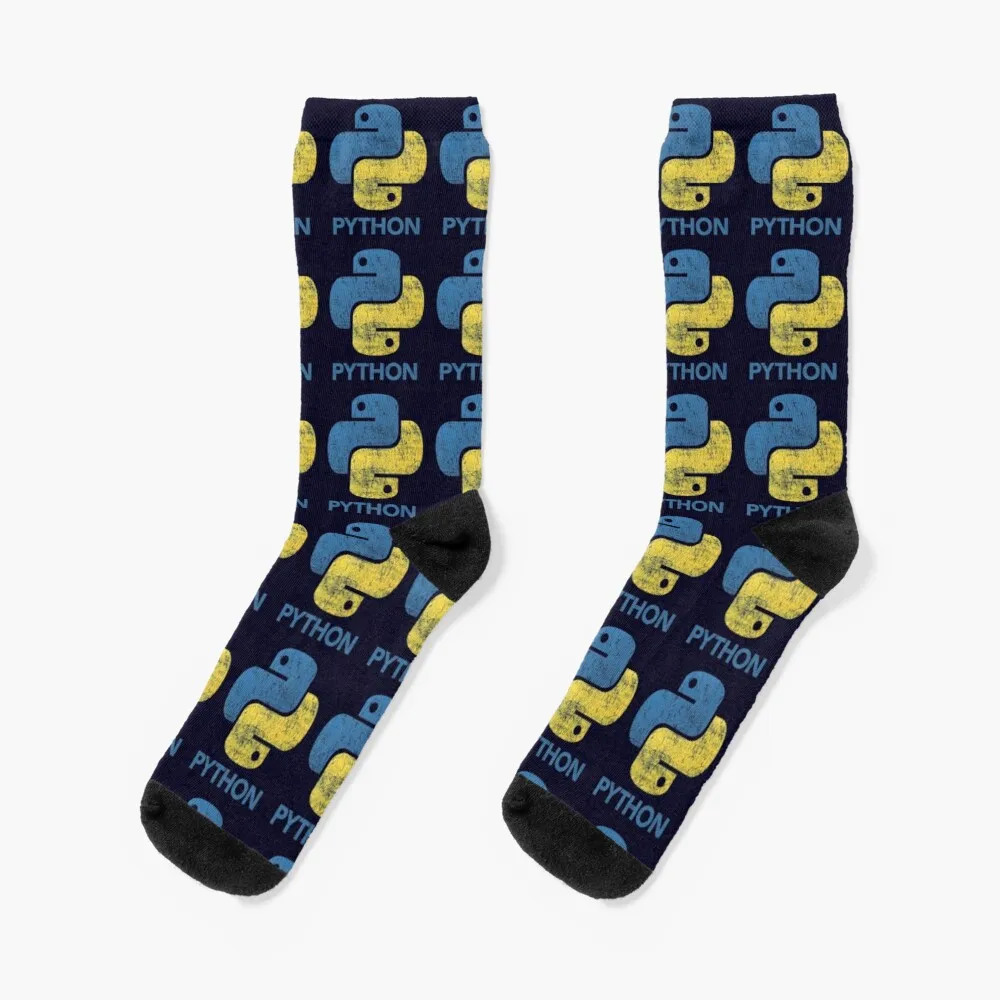 Retro Python Programmer Socks Man Gift Idea
