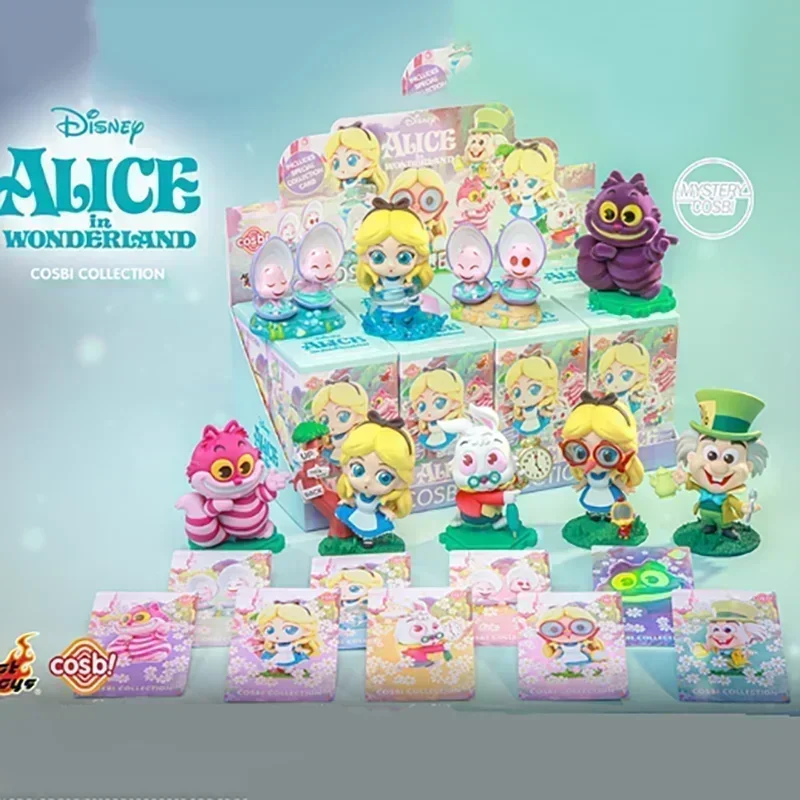 

Лидер продаж, игрушки Disney, Алиса в стране чудес, Косби, шторка, миниатюрная мультяшная Аниме Кукла, коробка сюрпризов, фигурки героев, Декор, детские игрушки