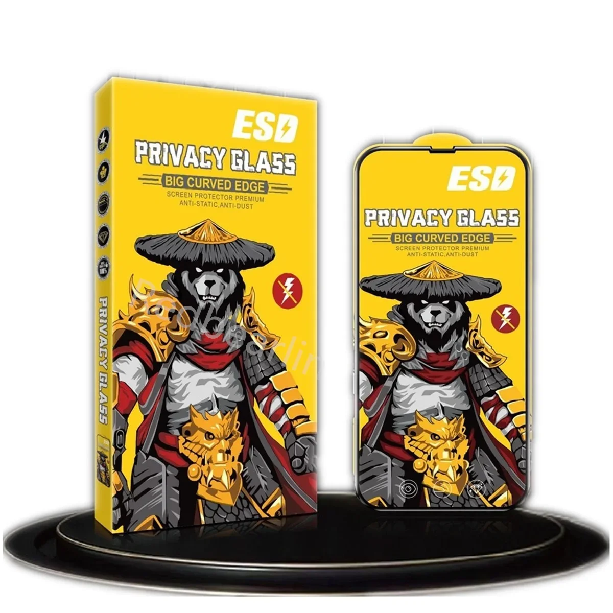 10Pcs High Quality ESD Matte Privacy Anti-Static Full Cover Tempered Glass Film For iPhone 15 14 13 12 11 Pro Max X xr xs max