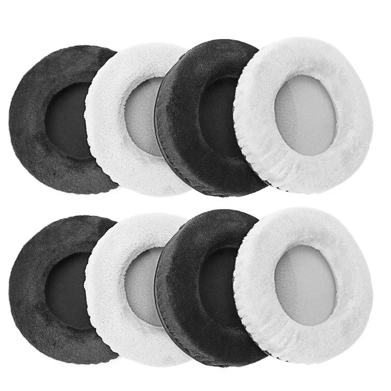 2pcs Earpad Velvet 60 65 70 75 80 85 90 95 100 105 110MM 헤드폰 이어 패드 헤드셋 폼 쿠션 귀마개 블랙 그레이