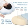 1 Pc The Cloud Orthopedic Memory Foam Pillow- Washable Cover 6