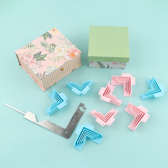 Set 4 Angoli A T Per Cartonaggio Craftelier - Turchese, Per Spessori 1.5-3mm - Foto 6