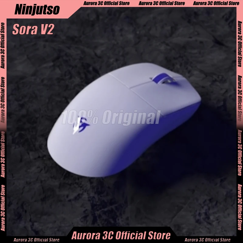 

Игровая мышь ninютso Sora V2, USB 2,4G, беспроводные мыши, 2 режима, PAW3395, игровые мыши APEX Esports FPS CSGO, офисные геймерские мыши, подарок