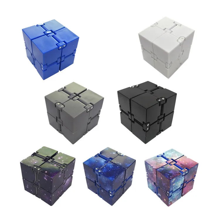 Starry Sky Infinity Magic Cube Square Puzzle Toys Relieve Stress Hand Game Four Corner Maze Toys Children Adult Decompression h k9l diameter 25 4mm optical corner cube prism