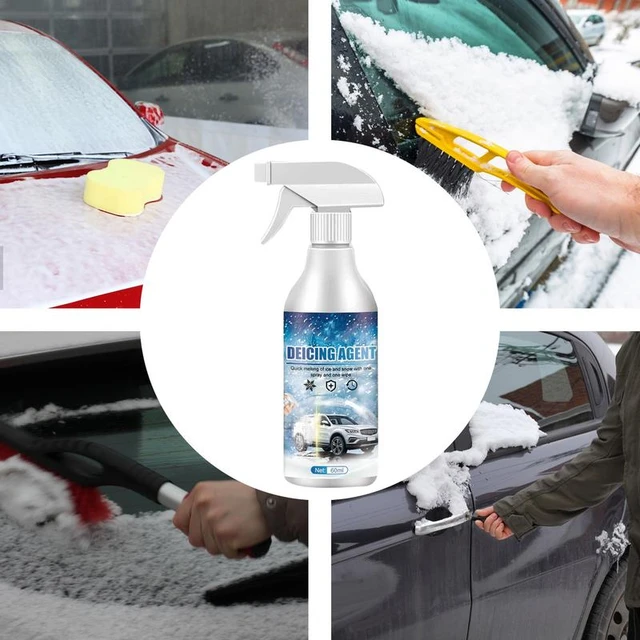 De Icer for Car Windshield Defrosting DeIcer Spray, De-icer Defrost Snow  Melting Spray Deicing Agent, Winter Car Essentials for Lock Windshield