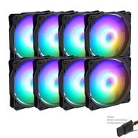 SAMA RGB wentylator do obudowy komputera z 4-pin łącznik moleksowy 1200 obr/min 120mm cichy wentylator chłodzący dla PC szafka chłodnicy dla graczy przypadkach 3