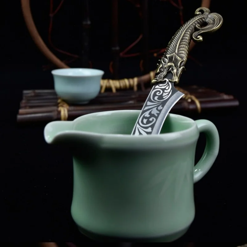 Chinese Tea Knife Tea Needle Black Puerh Cake Speciality Ceremony Tools Stainless Steel Needle Decorative Crafts