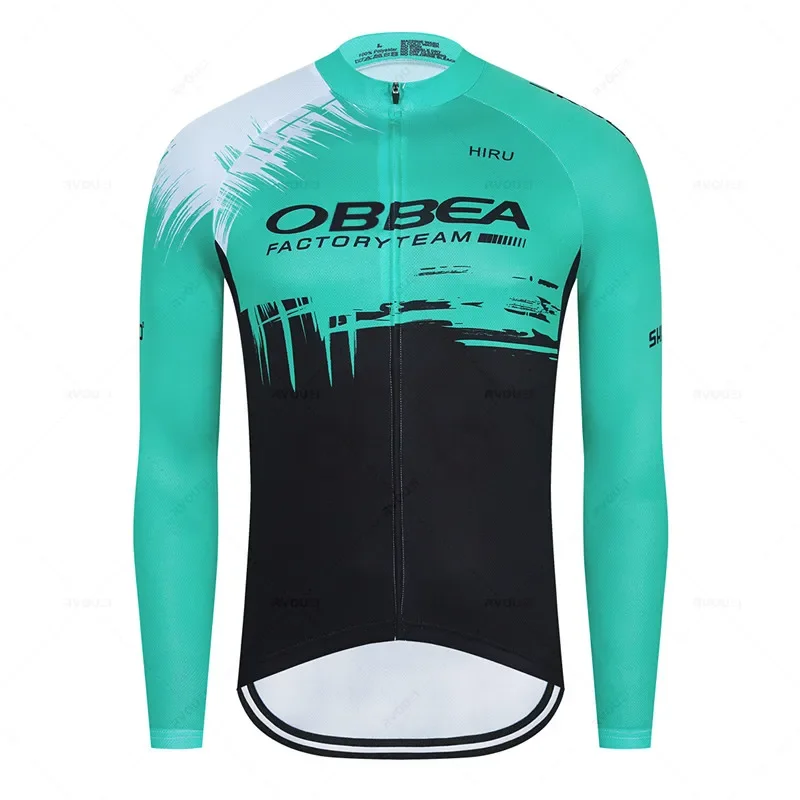 Hiru Pro Team Autumn Long Sleeve Cycling Jersey Set Bib Pants Ropa Ciclismo Clothing Bike Uniform Men Bicycle Clothes Mailllot