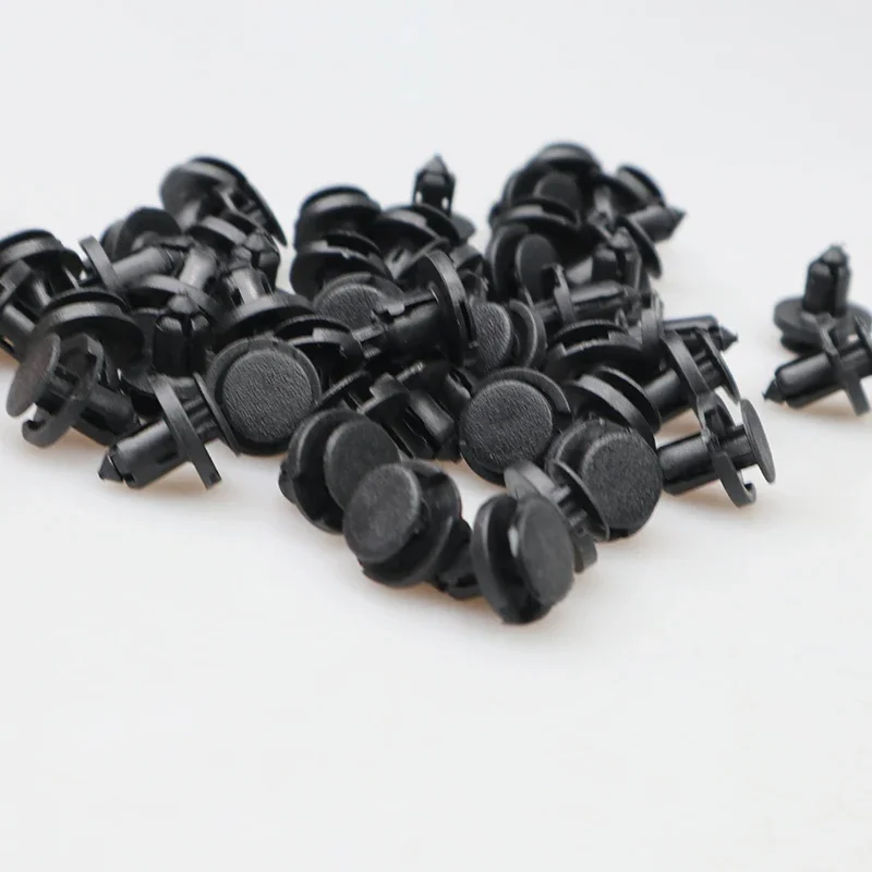 Auto Fasteners Rivets Clips 10/20/50pcs 8mm Diameter for Vehicle Car Bumper Door Panel Fender Liner