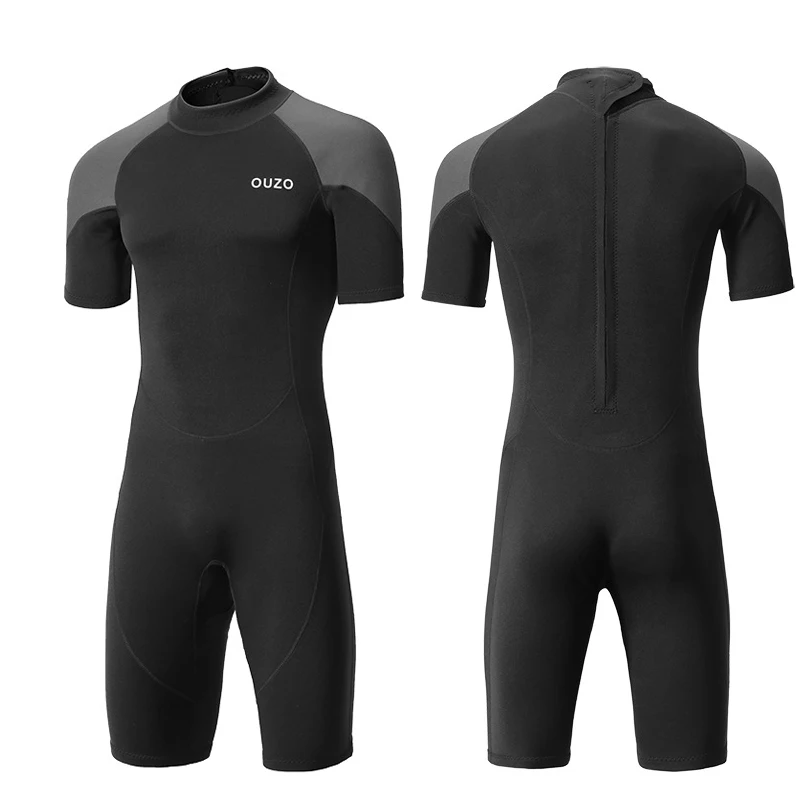 ShortyWetsuitMenandWomenNeopreneShortSleevesWetSuitsBackZip