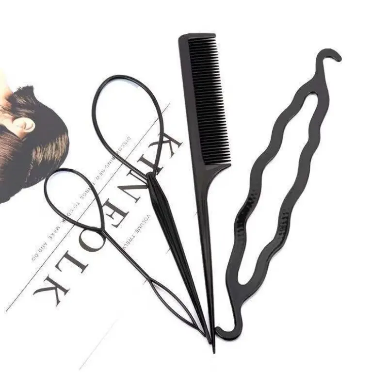 Tie up the Hair Artifact Hairpin Hair Comb Suit Children Editor Adult Curler Meatball Head Beauty Tools
