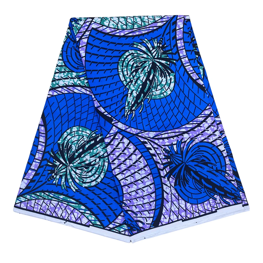 Polyester Ankara African Fabric kente Wax Fabric for Sewing Dress DIY