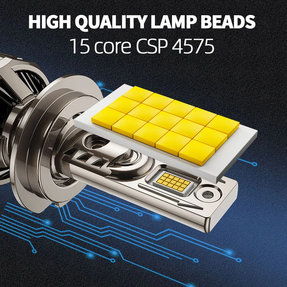 High Power LED Car Headlights H7 H4 H1 H11 HB3 9005 HB4 9006 170W