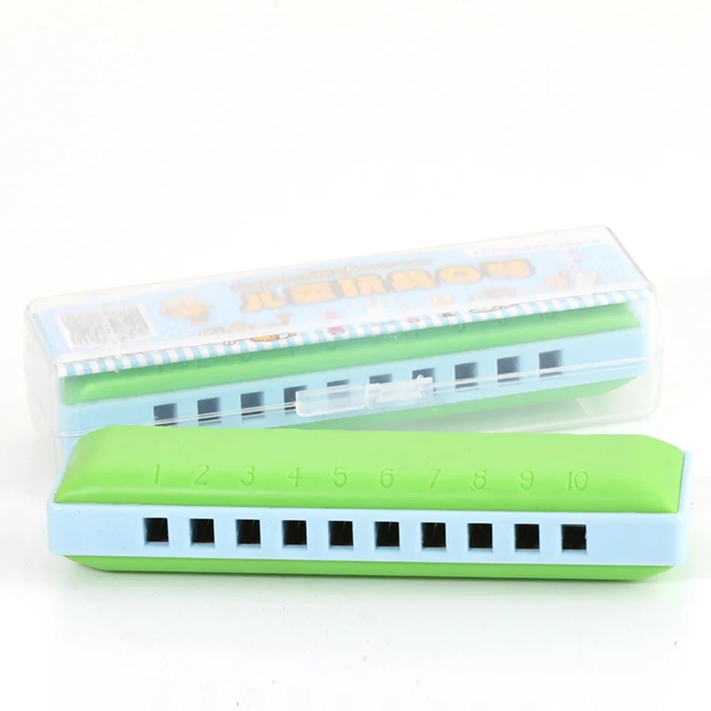 10 Holes Harmonica Mouth Organ C Tune Puzzle Musical Instrument Plastic Colorful Beginner Children Gift diatonic harmonica chromatic harmonica kids harmonica mouth harp
