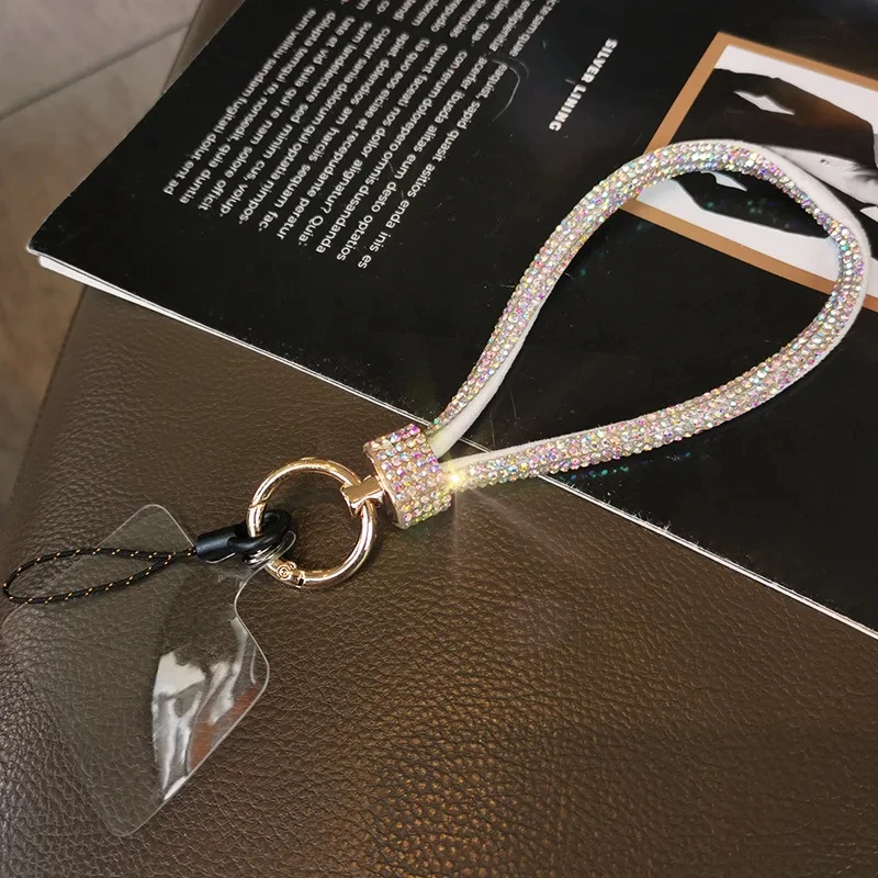 Phone lanyard Mobile Phone Lanyard Luxury Rhinestone Lanyard Wrist Chain High-end Short Diamond-encrusted Bracelet Antiloss Reinforced