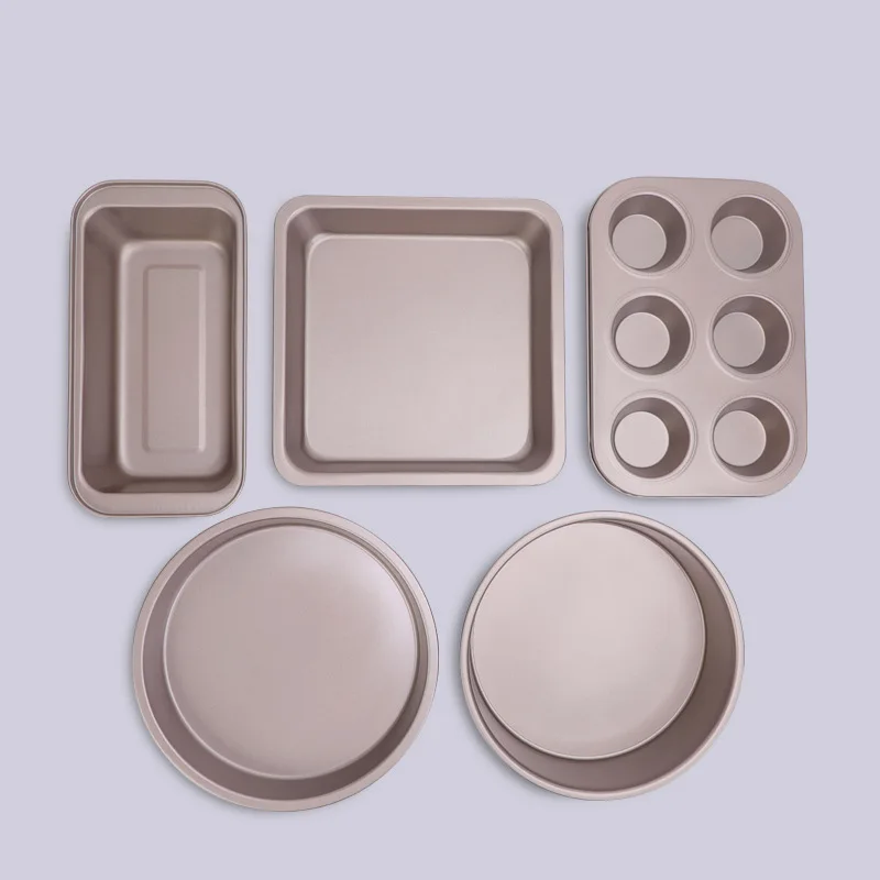 

Non-Stick Carbon Steel Live Bottom Cake Tool Toast Box Pizza Baking Tray Square Baking Tray Baking Tool Set