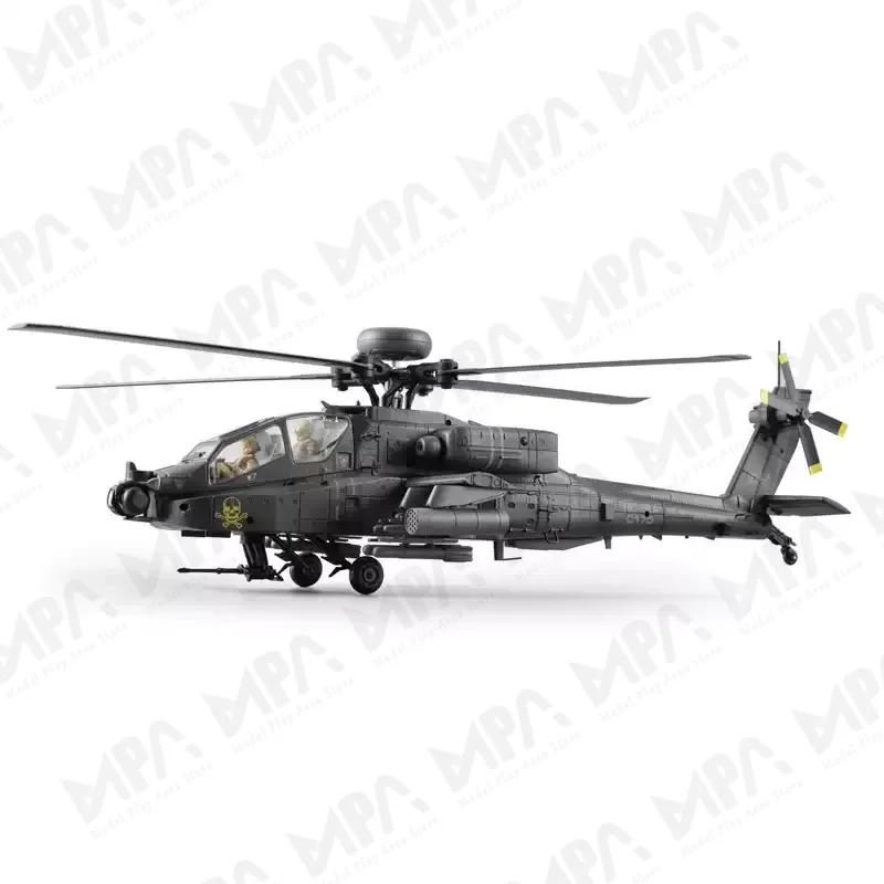 RC ERA 1/48 C170 RC Helicopter Apache AH-64D Military Model 6CH Brushless TOF Laser Optical Flow Positioning With Soldier Model - 6