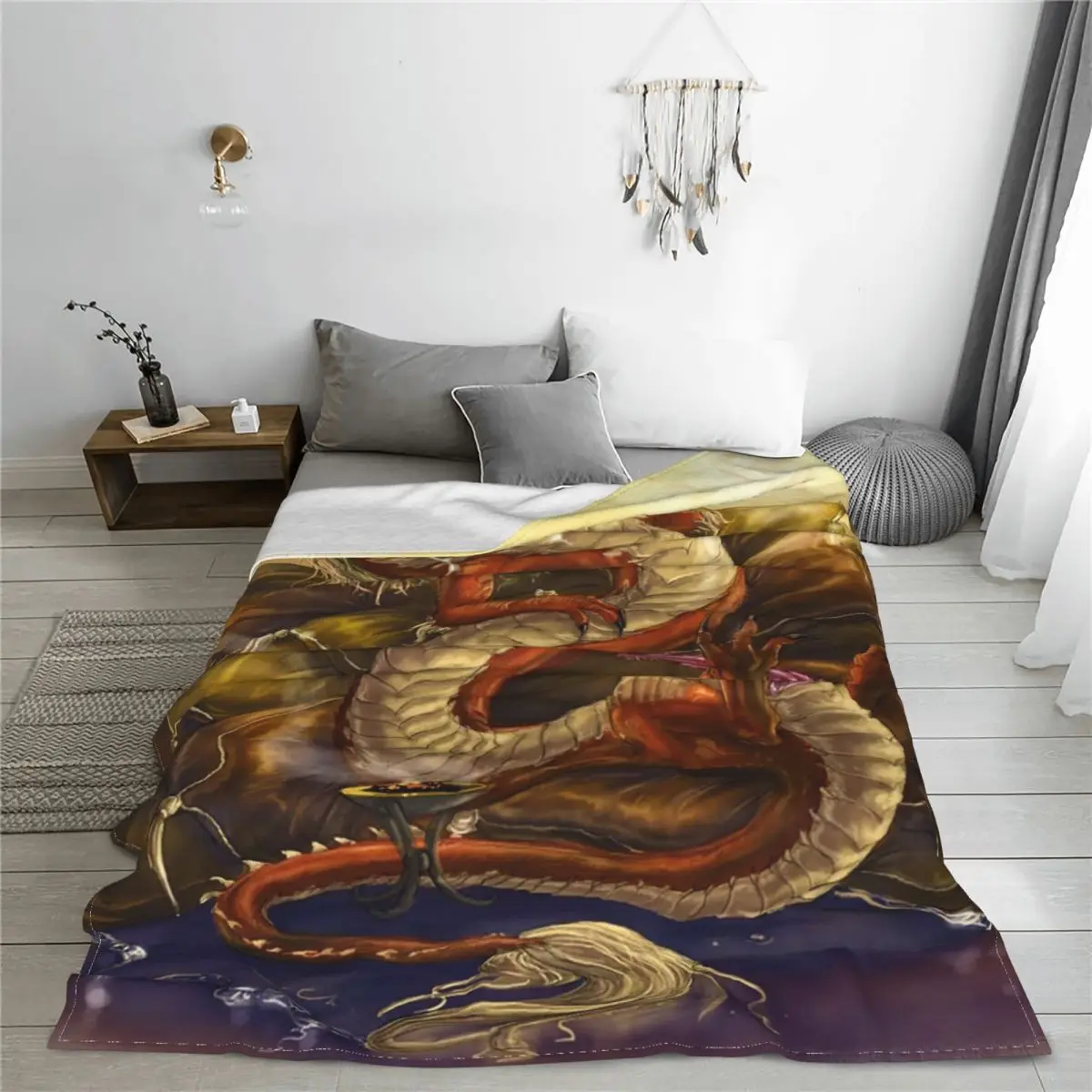 LegendChineseDragonsBlanketsVelvetSpringAutumnZodiacMythAnimal
