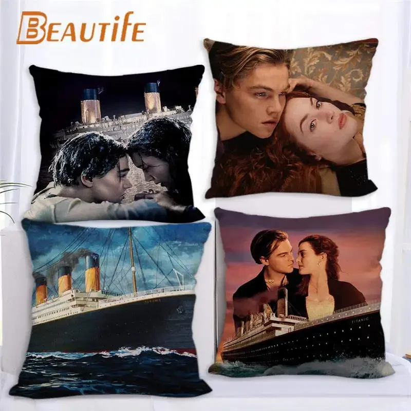 

Custom Titanic TV Pillowcase 45X45cm Wedding Decorative Pillow Cover Eco-Friendly Cotton Linen Fabric Pillow Case