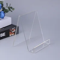 Easel Book Holder Rack Stand Literature Document Brochure Holder Clear Transparent Book Shelf Record Display Stand A5 1