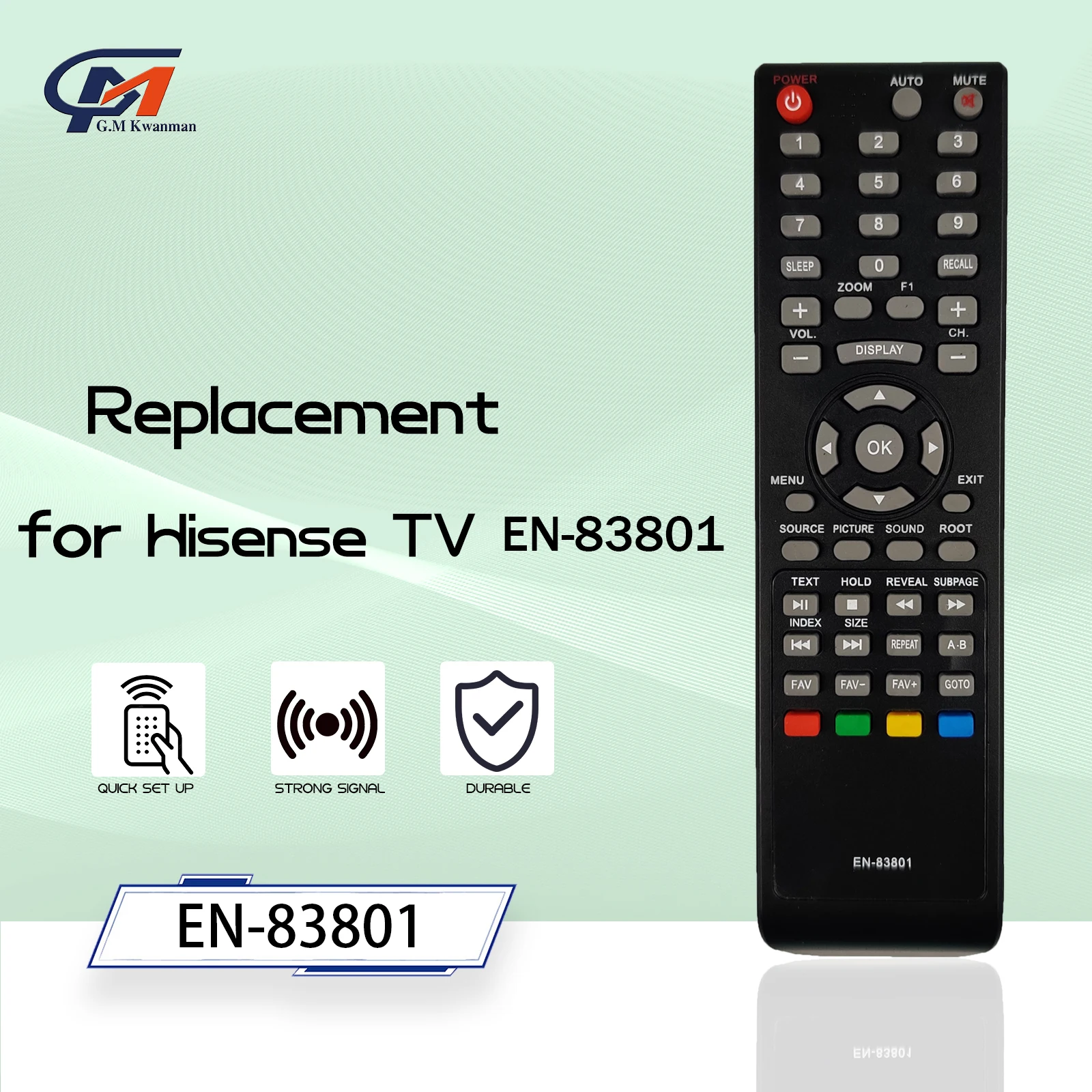 EN83801 Alternative Replacement Remote Control fits for
