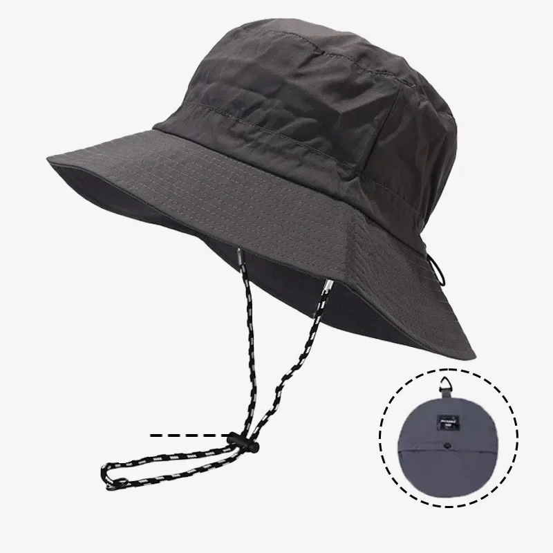 Quick Drying Fisherman Caps Women Men Outdoor Sun Anti-UV Protection Panama Hats Waterproof Camping Foldable Bob Bucket Sunhats