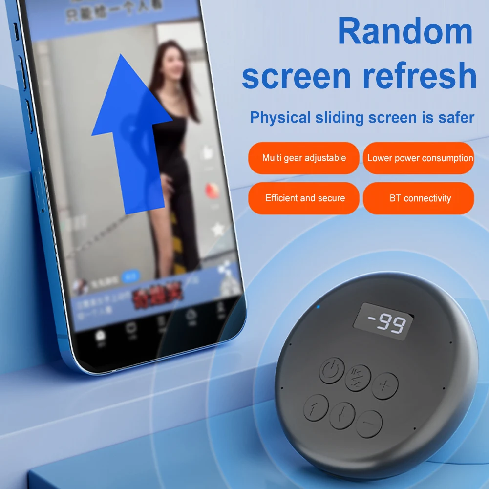 Digital Video Auto Slider Mute Bluetooth-Compatible Simulation Finger Sliding Device for Smart Phone Apps Video Live Streaming