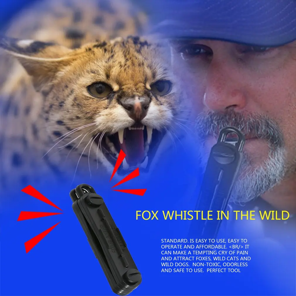 Outdoor Fox Blaster Call Whistle Predator Hunting Lamping Calling Rabbit Game Caller